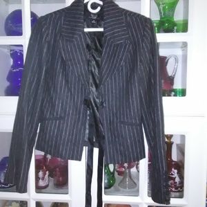 Blazer in Gray & white